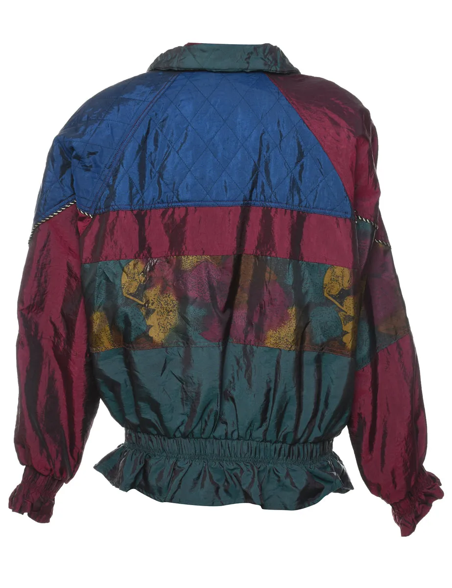 1980s Multi-Colour Zip-Front Jacket - L