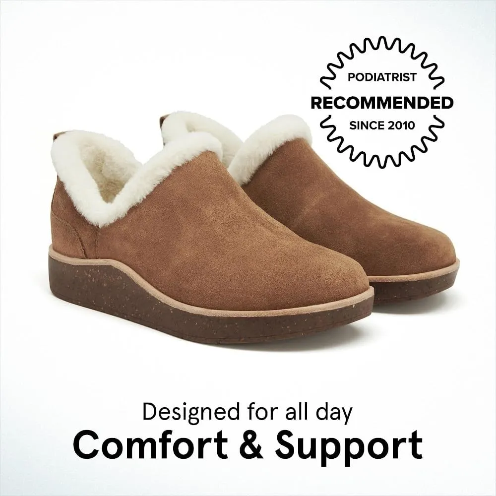ABEO Pioneer Metatarsal Cozy Booties for Women | Fleece Lined for Warmth | Fall Women's Shoes | Built-In Cozy Orthotic