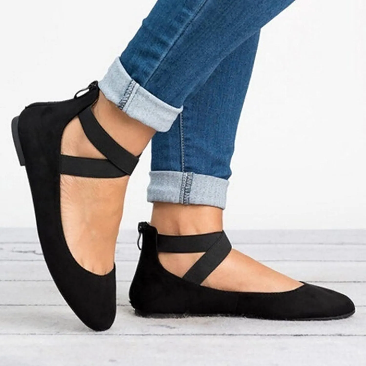 Aniywn Women's Ballet Flats Shoes Pointed-Toe Dress Work Flats Office Shoes Shoes Comfortable Ballet Flat Loafers