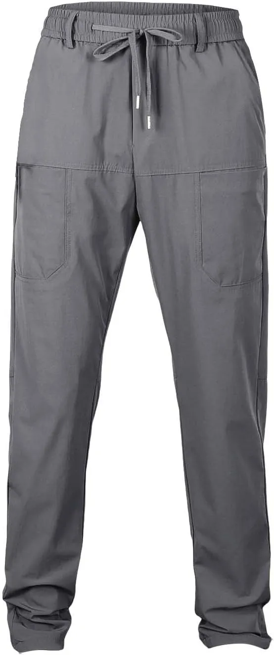 Cargo Pants for Men Athletic Multipants - High Lounge Sweatpants Stretch Multi-Pocket Durable Loose Fit Trousers