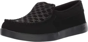 DC Men's Villain 2 Casual Slip On Skate Shoe Slipper, Black, 12