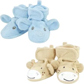 Hudson Baby Unisex-Child Cozy Fleece Booties Winter Accessory Set