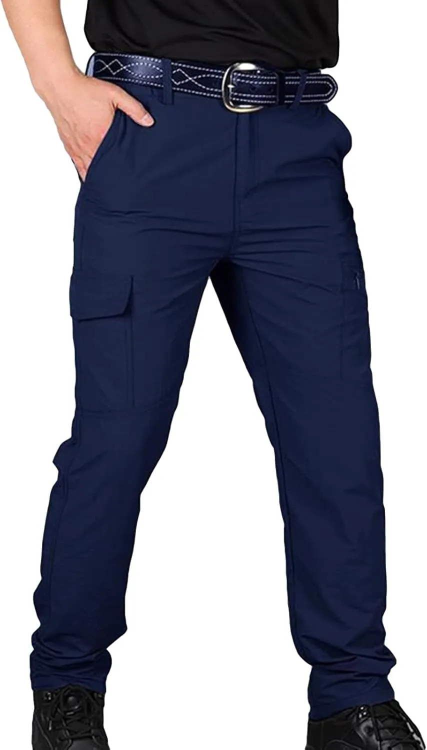 Maiyifu-GJ Men's Outdoor Water Resistant Cargo Pants Lightweight Tactical Multi Pocket Pants Causal Combat Hiking Trousers