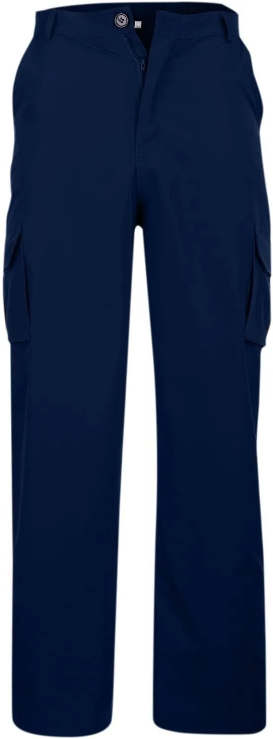 Men's Casual Cargo Joggers Elastic Waist Straight Leg Breathable Chino Pants Travel Relaxed Fit Twill Jogging Sweatpants