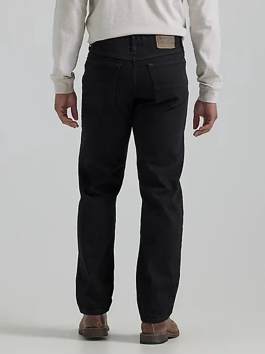 MEN'S WRANGLER AUTHENTICS® RELAXED FIT COTTON JEAN IN BLACK_28X30