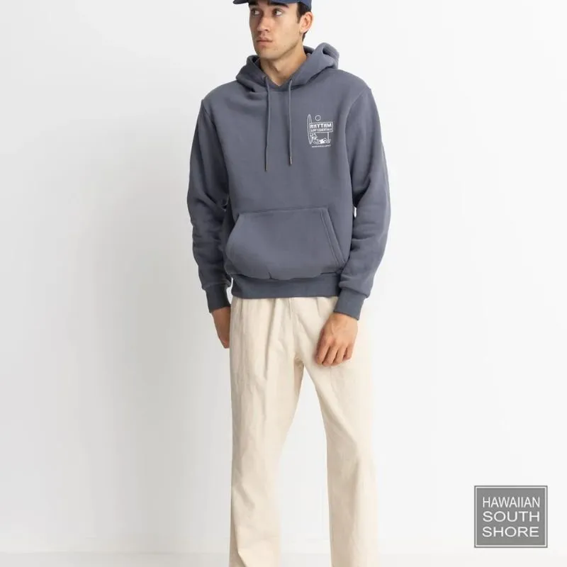 RHYTHM Hood Fleece Lull (Small-XXLarge) Navy